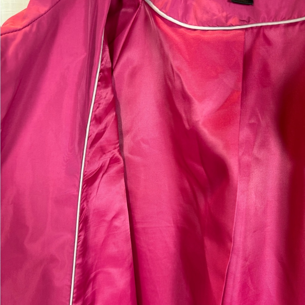 DKNY Donna Karan New York Water Resistant Swing Raincoat Magenta Pink Size S - Picture 13 of 14